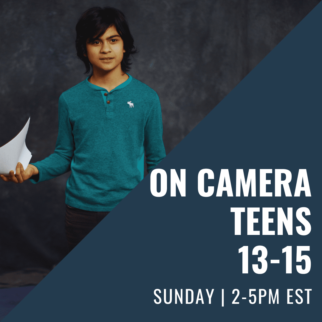 On Camera for Teens – Ages 13-15: In Studio – Sunday PM